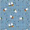 Miffy Jersey – blau kariert mit Miffy & Friends – weicher Baumwolljersey für Kinderkleidung