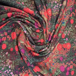 Viskosejersey Blumenrausch – weicher Jersey mit leuchtendem Blütendruck