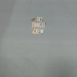 Babypanel „The Jungle Crew“ – Jersey Panel mit Tieren in Blau