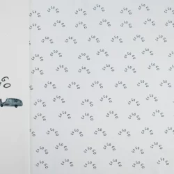 Jersey Panel „Go Go Go – kleine Rennfahrer“ – 50×140 cm