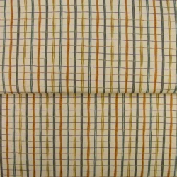 Baumwolljersey „Sunny Checks“ – kariert in Beige-Gelb | Meterware