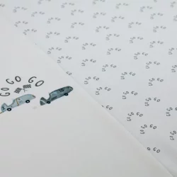 Jersey Panel „Go Go Go – kleine Rennfahrer“ – 50×140 cm