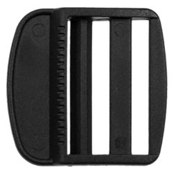 Klemm-Leiterschnallen Kunststoff 40 mm – 2 Stück schwarz