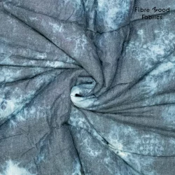 Fibre Mood FM410129 – Woven CO Denim Quilted (Tie-Dye Look)