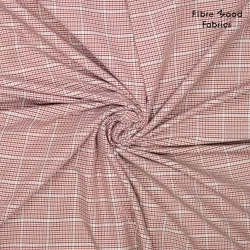 FM420102 – Woven VI/PL/EA Y/D Bengaline Check – Bordeaux