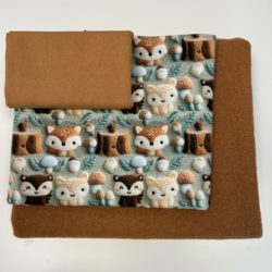 Stoffpaket „Waldfreunde“ – French Terry, Wollwalk & Bündchen in warmen Herbsttönen