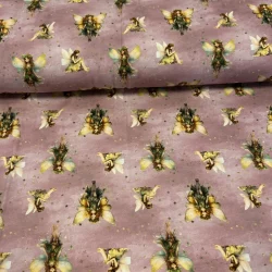 French Terry angeraut „Feenzauber Rosé“ – zarte Träume auf weichem Stoff ????????♀️