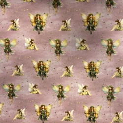 French Terry angeraut „Feenzauber Rosé“ – zarte Träume auf weichem Stoff ????????♀️