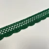 ???? Baumwollhäkelborte „Emerald Edge“ – 40 mm