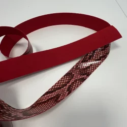 ???? Schlangenimitatband „Ruby Snake“ – 30 mm