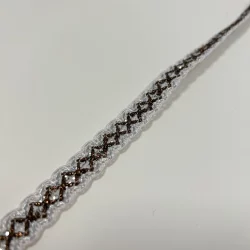 Posamentborte „Snowflake Copper“ – 15 mm