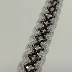 Posamentborte „Snowflake Copper“ – 15 mm