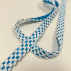 ???? Häkelborte „Blue Sapphire“ – 20 mm