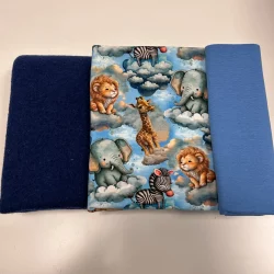 ???? Stoffpaket „Wolken-Safari“ – Dunkeljeans Walk • Limitierte Edition