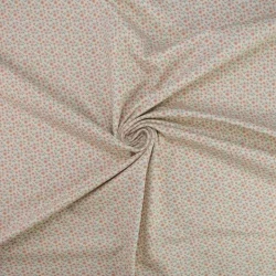 ???? Baumwolljersey „Mini Meadow“ – zarte Blumen auf Creme