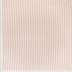 Viskose „Fine Stripes“ – weich fallender Nadelstreifen in Natur & Schwarz