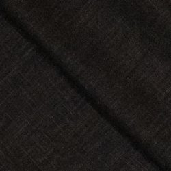 Leinenstoff Schwarz – doppelt vorgewaschenes Leinen aus 100 % Leinen