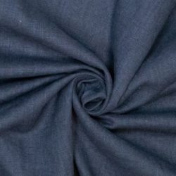 Leinenstoff Dark Denim – doppelt vorgewaschenes Leinen aus 100 % Leinen