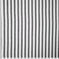 Viskose-Leinen „Graphic Stripes“ – moderner Streifenstoff in Schwarz & Natur