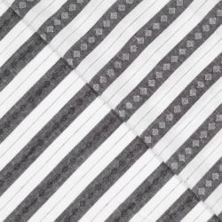 Viskose-Leinen „Graphic Stripes“ – moderner Streifenstoff in Schwarz & Natur