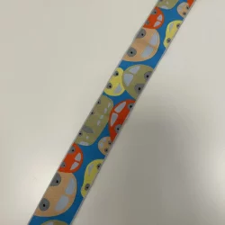 Jacquardborte 35 mm – Fahrzeuge auf Blau