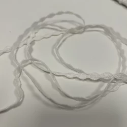 Zackenlitze 6 mm – Weiß