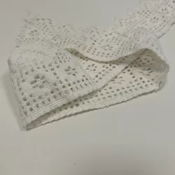 Baumwollspitze 80 mm – Weiß