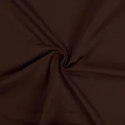 Baumwolljersey Uni Dunkelbraun - Weicher elastischer Jersey-Stoff für Kleidung & Accessoires