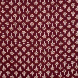 Baumwoll-Voile Retro Cognac – leichter Baumwollstoff | Meterware