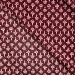 Baumwoll-Voile Retro Cognac – leichter Baumwollstoff | Meterware