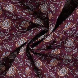 Quilted Baumwollstoff „Terracotta Bloom“ – doppelseitig, gesteppt, 100 % Baumwolle