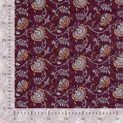 Quilted Baumwollstoff „Terracotta Bloom“ – doppelseitig, gesteppt, 100 % Baumwolle