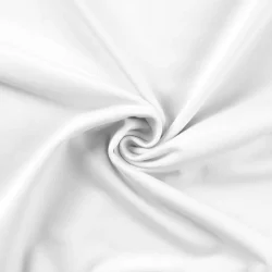 French Terry Uni Weiß – Weicher elastischer Stoff für Pullover, Shirts & Hosen