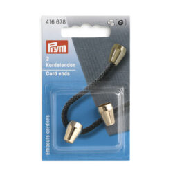 Kordelenden Metall – konisch, für 4 mm Kordeln new Gold