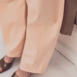 Alternative view of FM791040 – Peach Woven Co Twill (Fibre Mood)