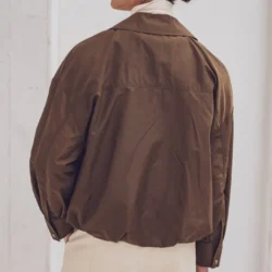 FM792424 – Woven NY Wrinkled Water Resistant Braun (Fibre Mood)