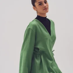 Alternative view of FM792420 – Jungle Green Woven VI/PL Shiny (Fibre Mood)