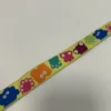 Webband 20 mm – Bunte Monster auf Gelb