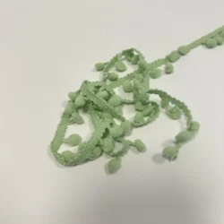 Pompomborte 15 mm – Hellgrün