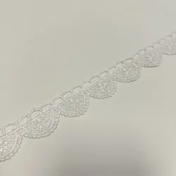 Spitzenborte 20 mm – Ecru mit Bögen