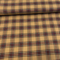 Viskose „Dublin Check – Camel“