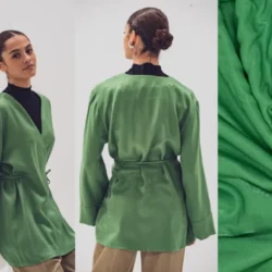 FM792420 – Jungle Green Woven VI/PL Shiny (Fibre Mood)