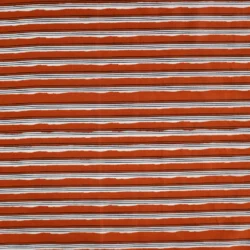 Baumwoll-Voile „Terracotta Stripes“ – leichter Sommerstoff, 100 % Baumwolle