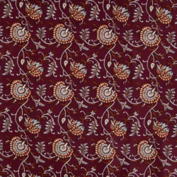 Baumwoll-Voile „Bordeaux Floral“