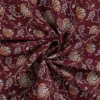 Baumwoll-Voile „Bordeaux Floral“