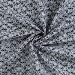 Baumwoll-Voile „Navy Geo“ – leichter Sommerstoff, 100 % Baumwolle
