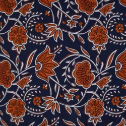 Baumwoll-Voile „Navy Floral“