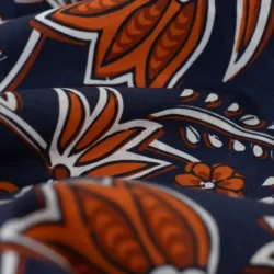 Baumwoll-Voile „Navy Floral“