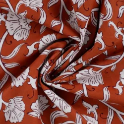 Baumwoll-Voile „Terracotta Floral“