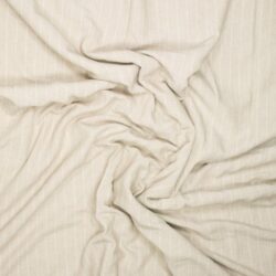 Pinstripe Natural – Viskose-Leinen Streifenstoff
